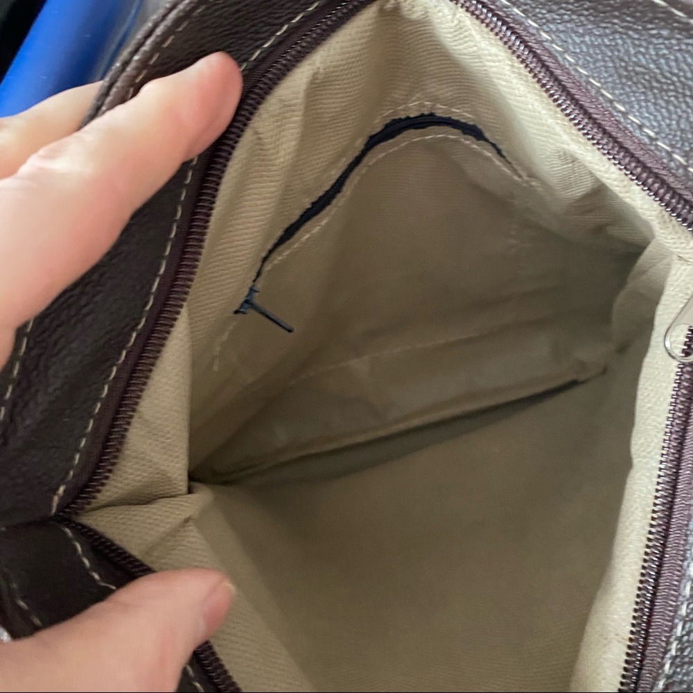 Brown Cork Patchwork Crossbody - image 6